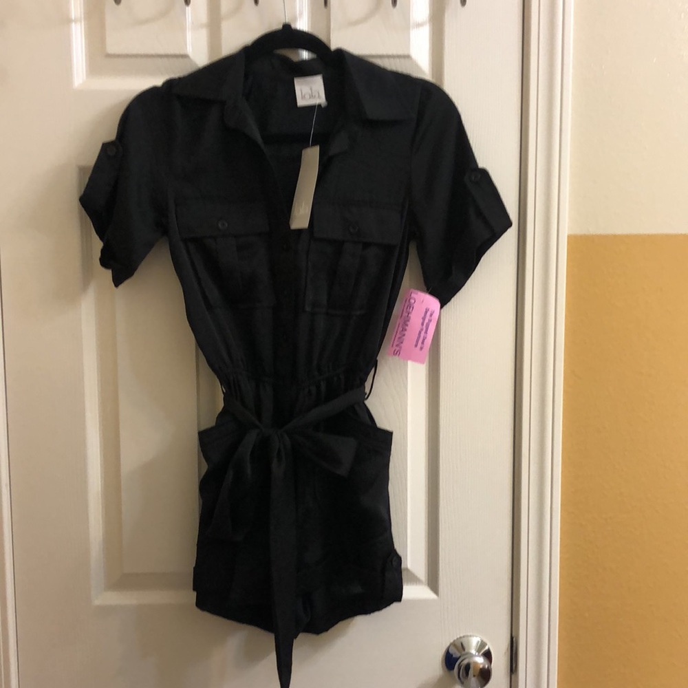 Lola xs Silk look NWT short jumpsuit